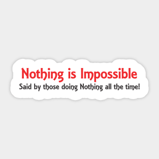 Impossible Sticker